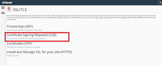 How To Generate CSR In cPanel