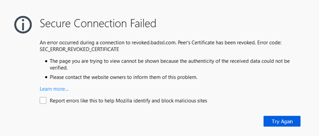 SEC_ERROR_REVOKED_CERTIFICATE Error in Mozilla Firefox - Fix It