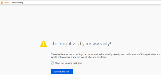 Fix the ‘Warning: Potential Security Risk Ahead’ Error in Firefox