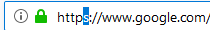 screenshot of the firefox web address bar