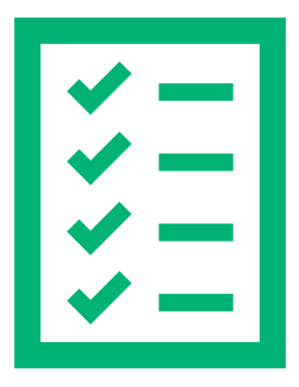 Graphic of a checklist