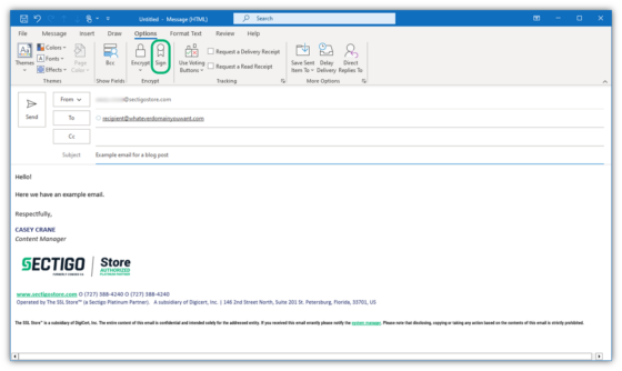 How to Digitally Sign an Email Using Outlook - InfoSec Insights
