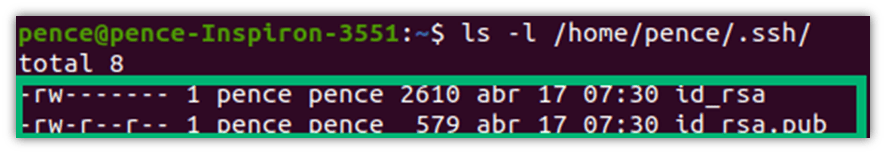 A Linux commandline example screenshot 
