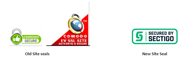 Difference between Comodo site seal and sectigo site seal