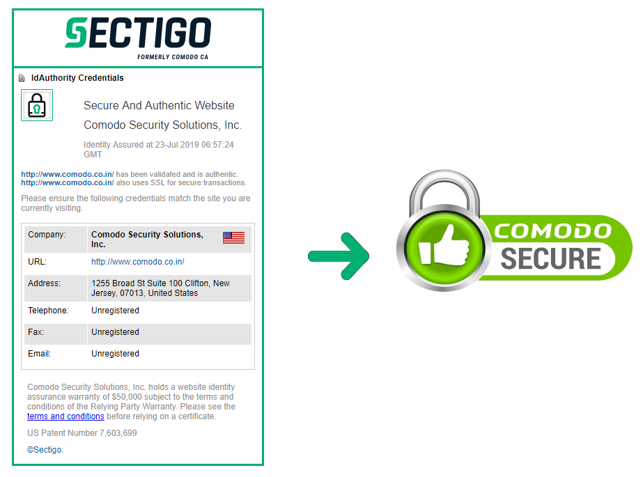 News: Comodo Secure Site Seal is Rebranded as Sectigo Site Seal Now