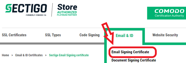 email signing certificate renewal process