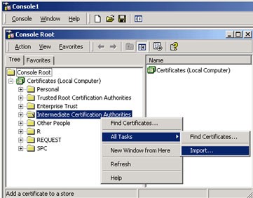 Certificate Root Console