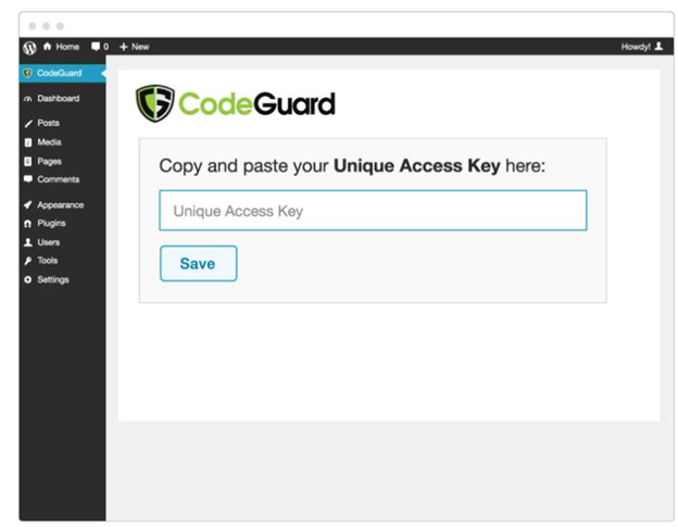 codeguard installation key