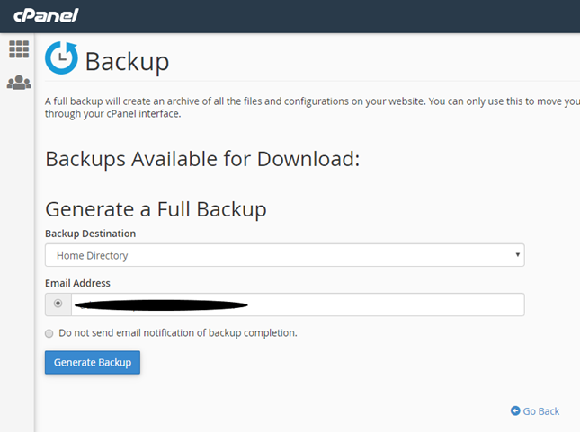 Manual WordPress Backup