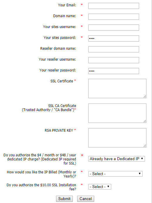 comodo ssl on hostgator