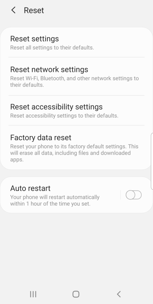 where do i fix ssl settings on android phone