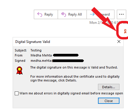 how to add digital signature in military email outlook