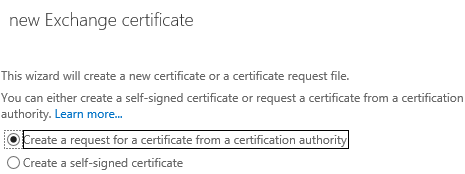 Enter Your Certificate Name