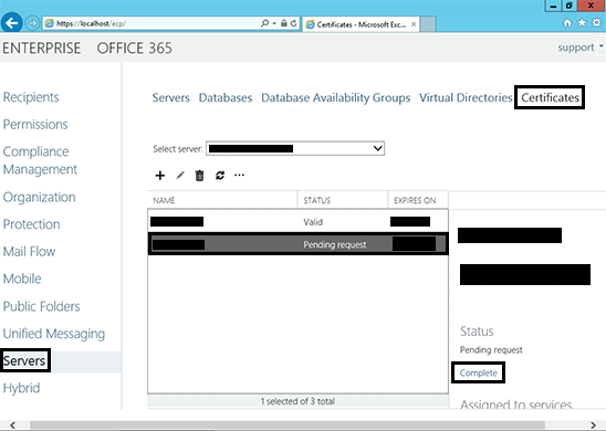 Navigate your certificate details